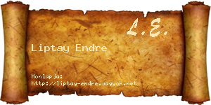 Liptay Endre névjegykártya